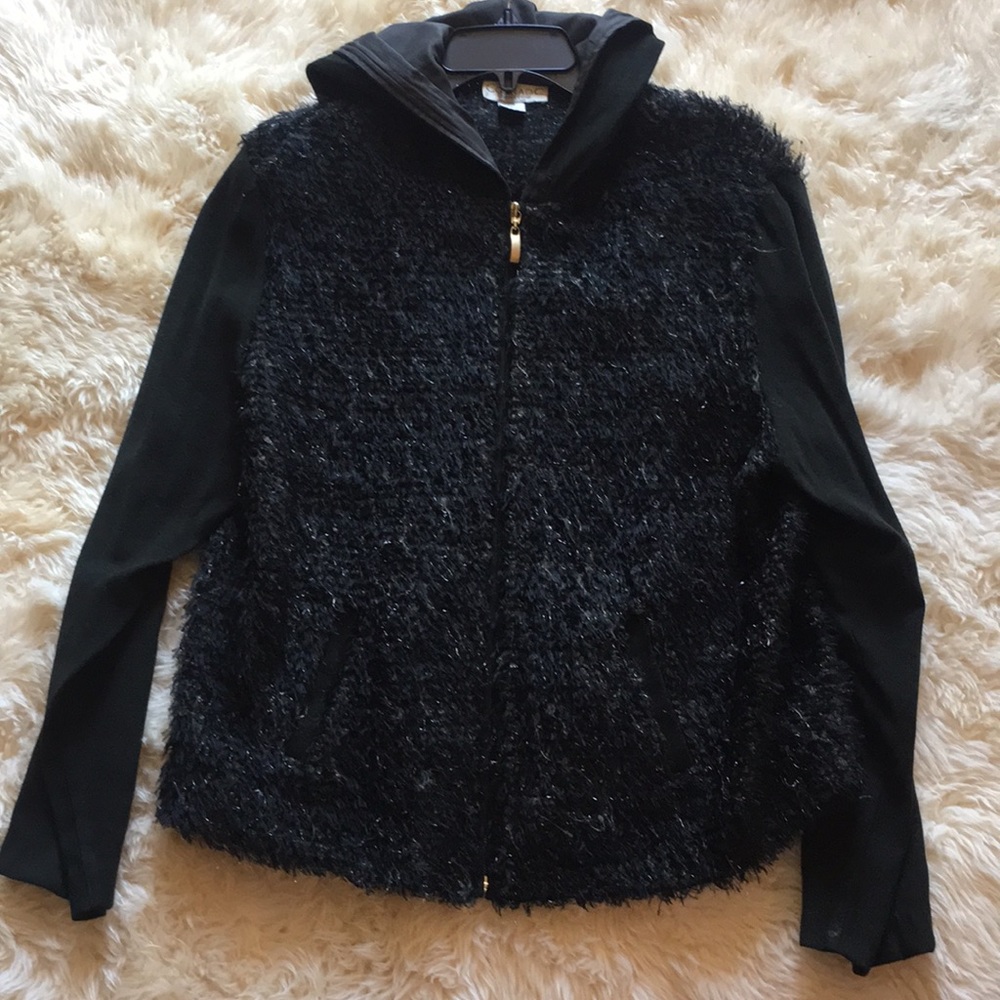 ConradC black full zip jacket size 14